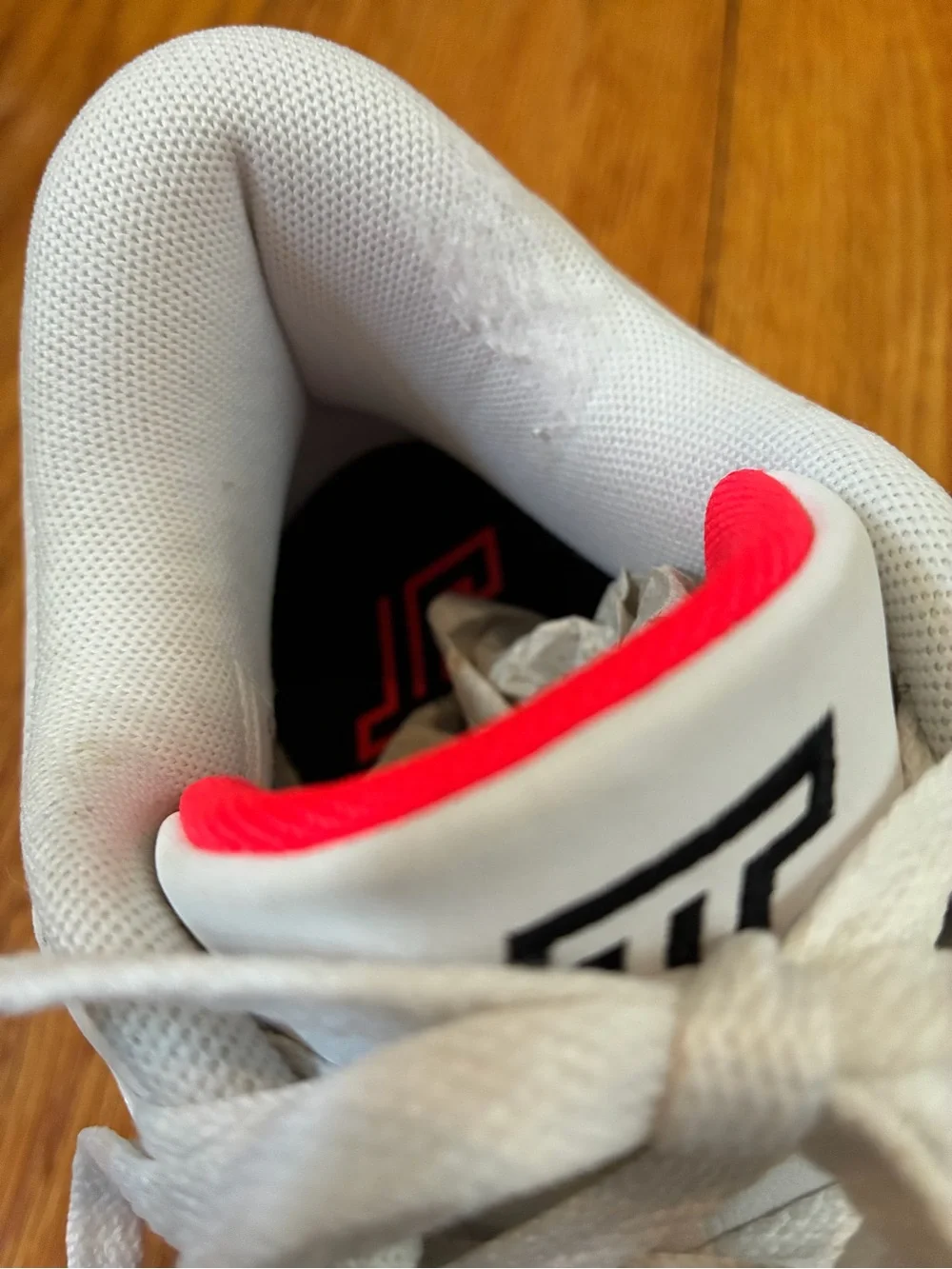 Jordan Tatum 2 Men's White/Black Bright Crimson colorway.